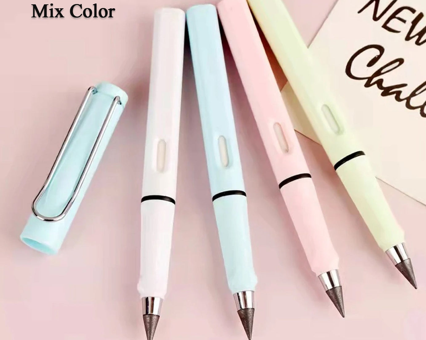 2In1 Everlasting Pencil Replaceable Head With Eraser, Inkless Pencils Eternal, Infinite Pencil, Portable Everlasting Pencil Reusable Erasable, Magic Pencils for Kids Painting Stationary