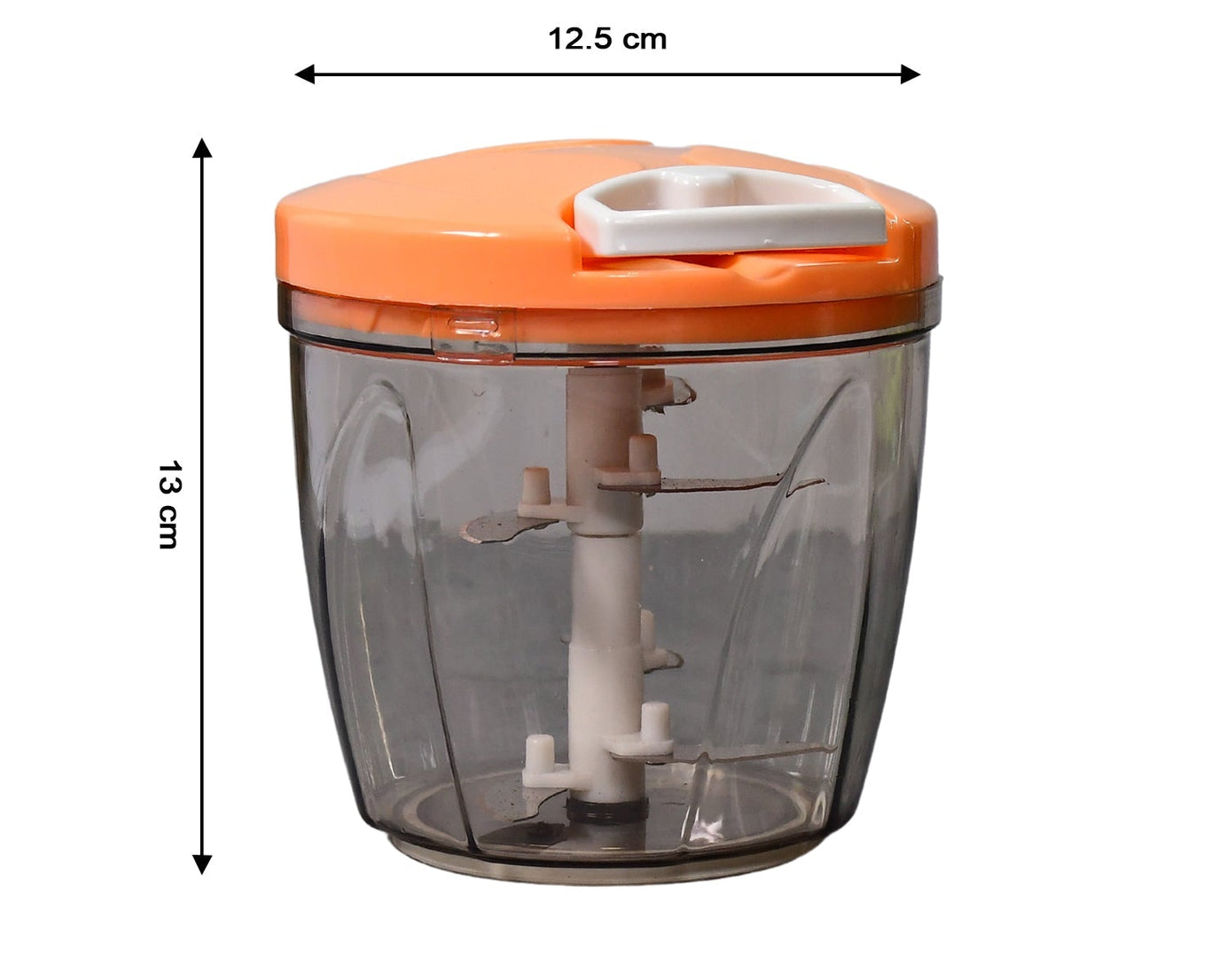 Compact 6 blade manual food chopper for efficient chopping