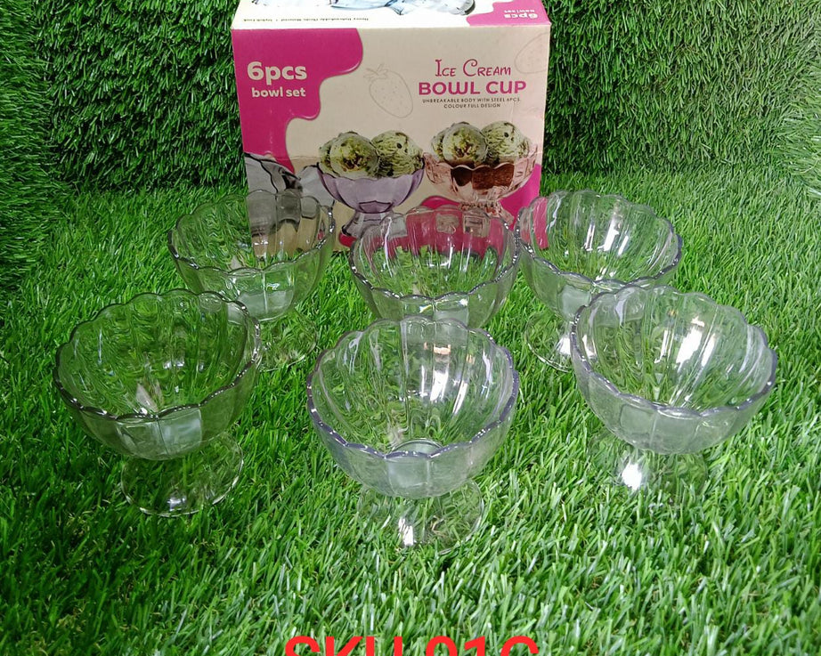 0091C Serving Dessert Bowl Ice Cream Salad Fruit Bowl - 6pcs Serving Dessert Bowl Ice Cream Salad Fruit Bowl - 6pcs