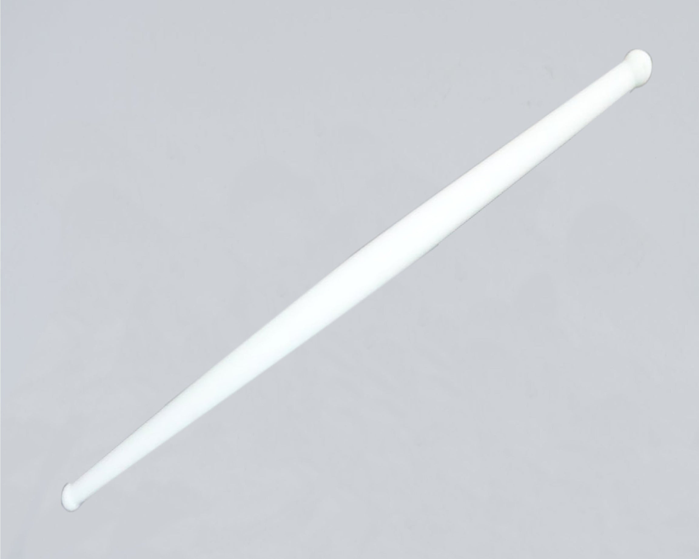 White plastic rolling pin for chapati making
