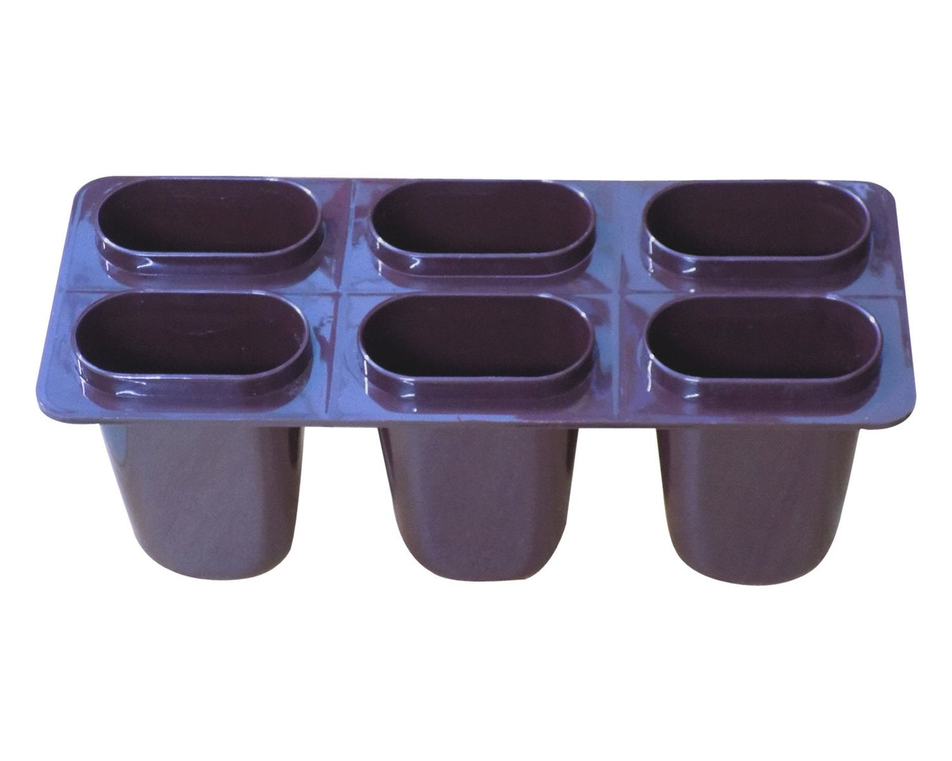 Plastic Ice Candy Maker Kulfi Maker Moulds Set with 6 Cups (Multicolour)