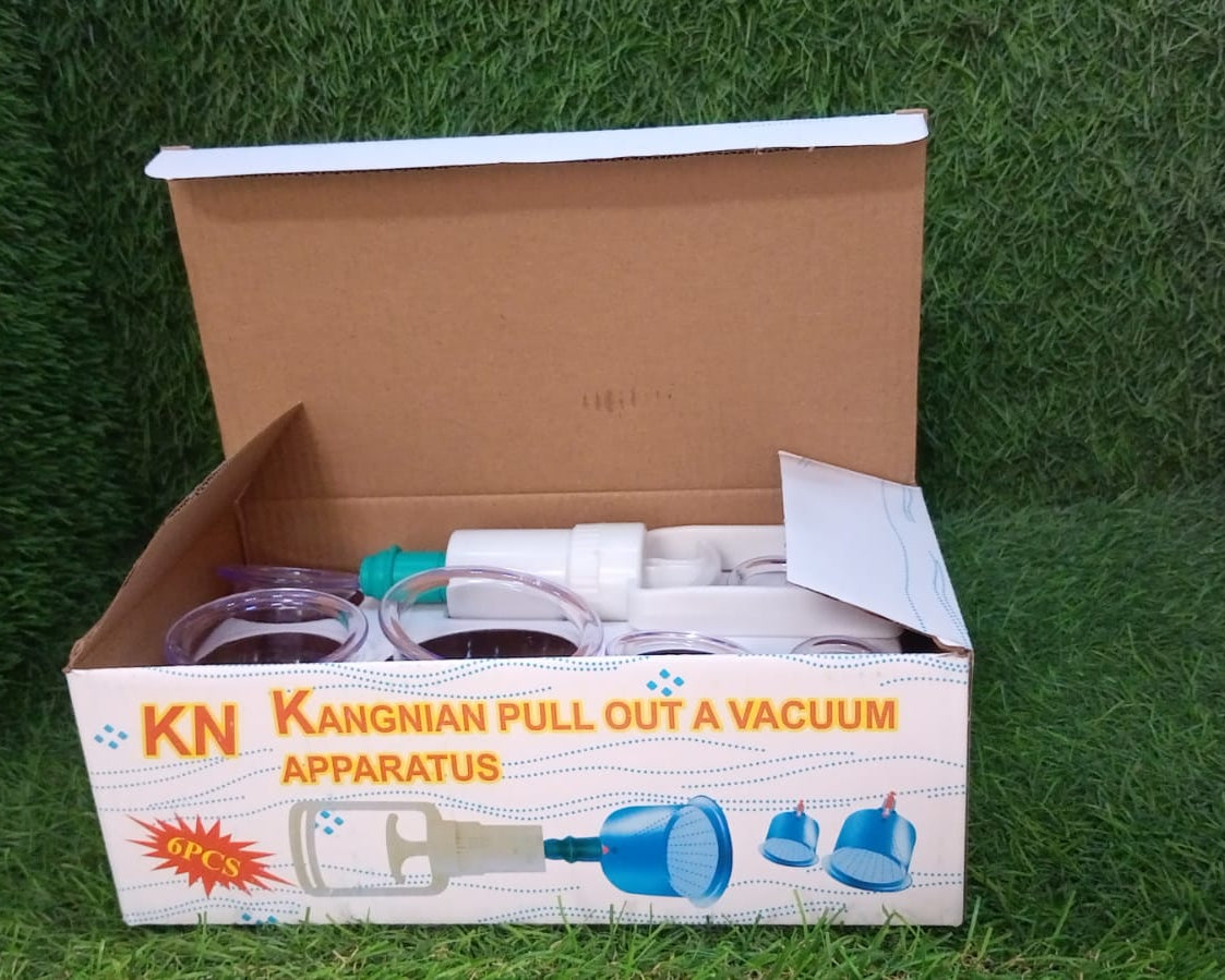 Vacuum Cupping Set 6 Pcs Kit Pull Out a Vacuum Apparatus Therapy Relax Massagers Curve Suction Pumps