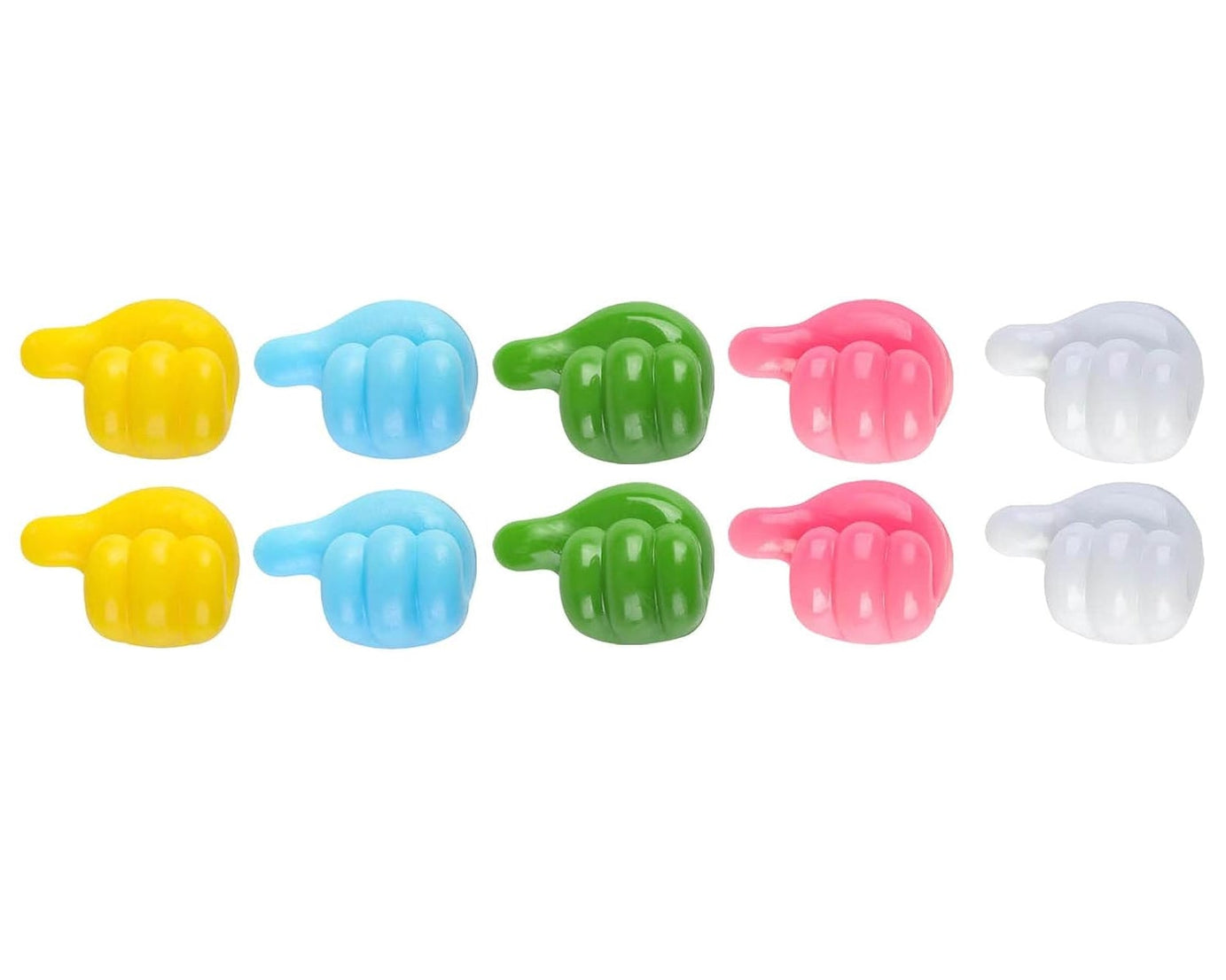 Thumb Cable Clips,Cord Holder Multi-Functional Wall Hooks Cable Organizer Cable Management for Desk Home Office Car Multi Color (Pack Of 10)