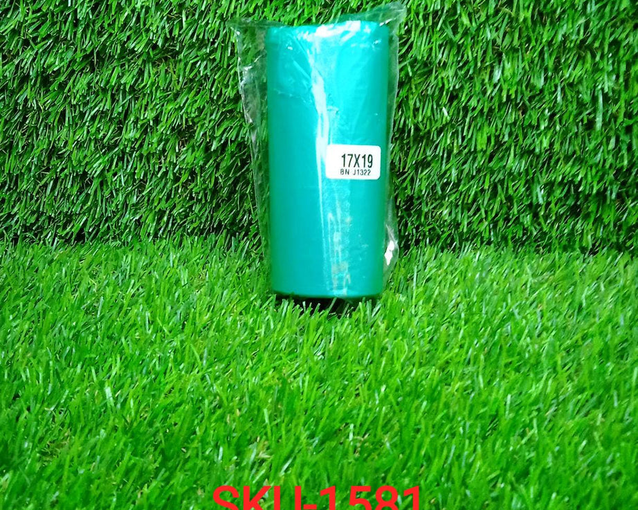 Eco-friendly green compostable garbage bags for small bins (17" x 19").