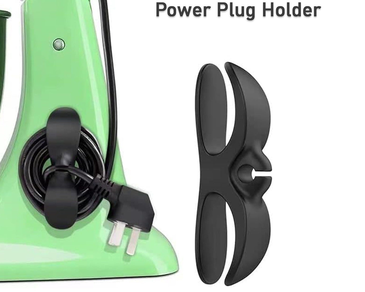 Power Plug Holder Organizer for Appliances Tidy Cord Winder Cable Organizer Self Adhesive Wire Wrap Holder for Coffee Maker Pressure Cooker Etc (1 Pc / 8x3 Cm / Small)