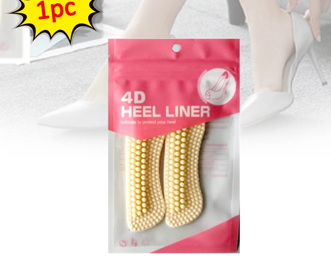 Fabric insoles for heel protection in shoes