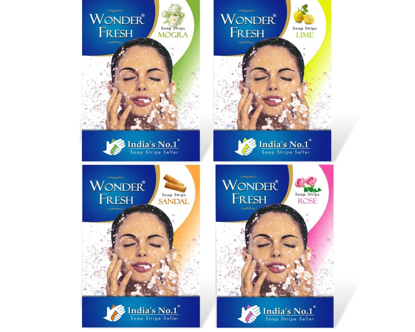 Paper soap strips in a travel container.