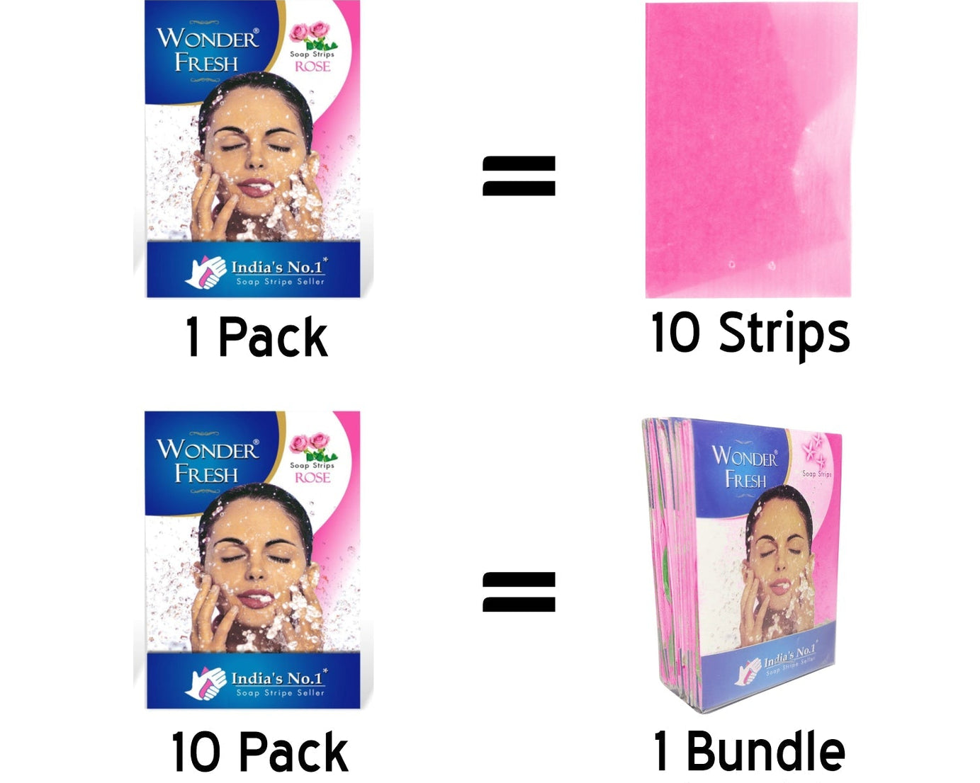 Pack of jasmine-scented hand wash strips.