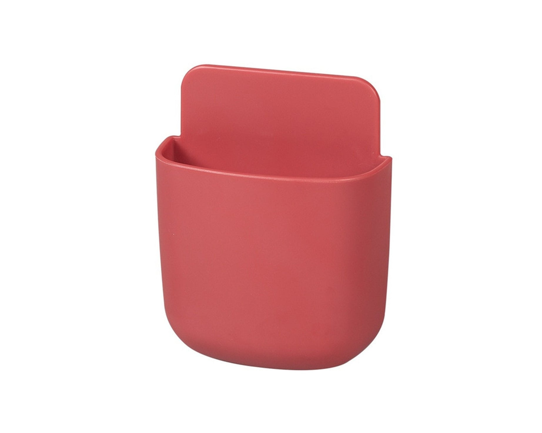 Multicolour wall mounted remote storage case.