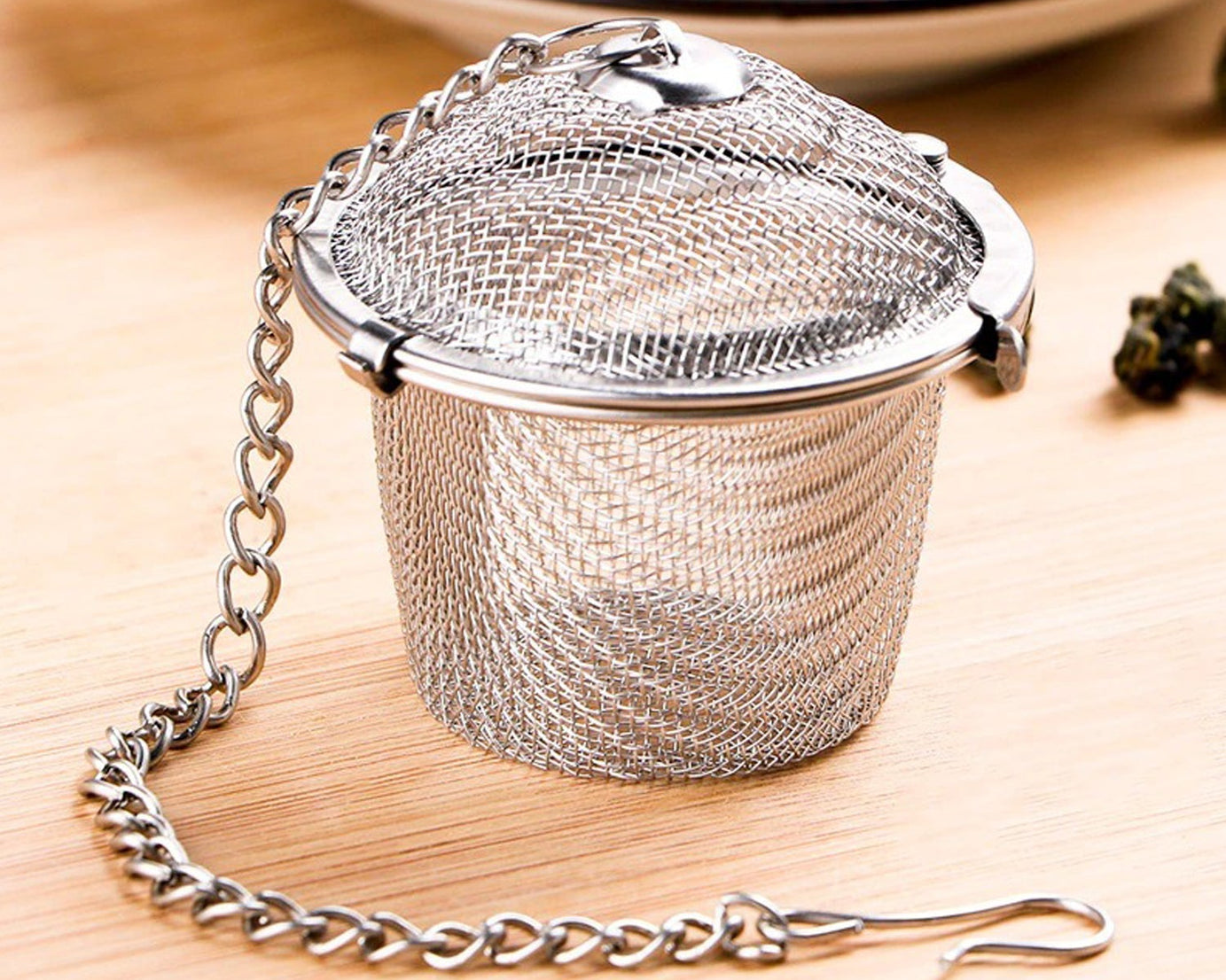 Stainless steel tea filter with easy-clean design for optimal performance