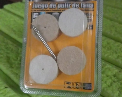 Rotary Tool Accessory Wool Felt Polishing Pad Felt (5 Pcs Set)