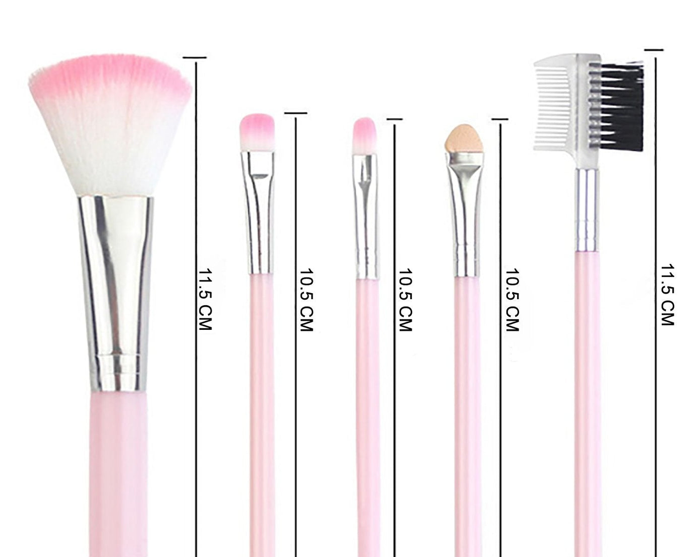 Makeup brushes kit (5 pieces)
