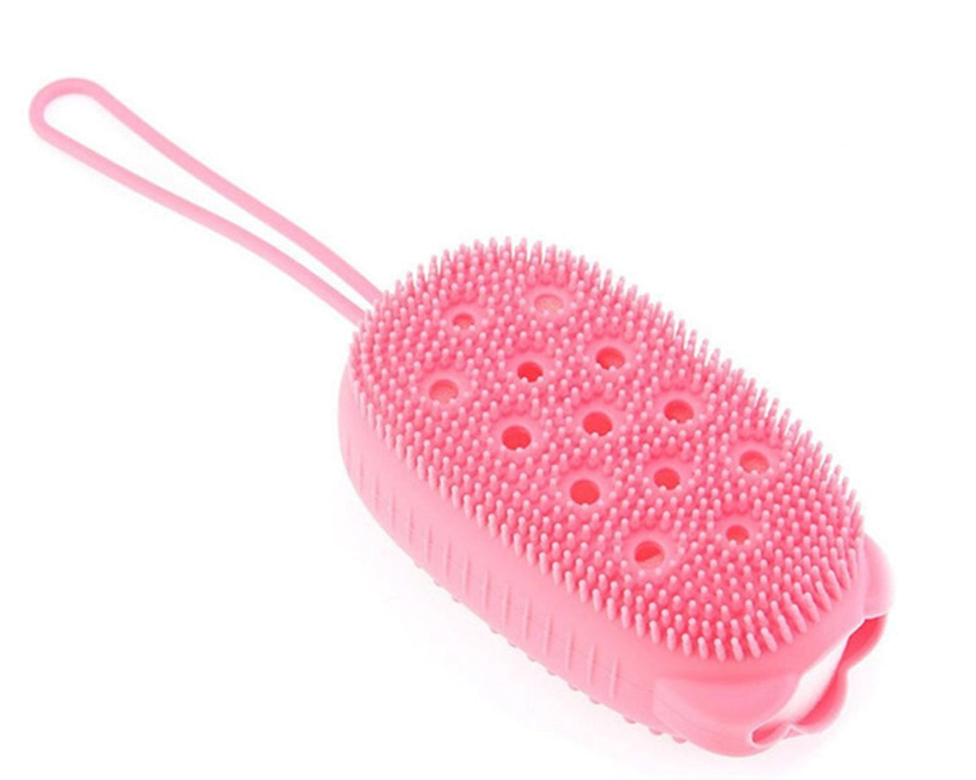 Silicone body scrubber for bath, super soft, bubble design.