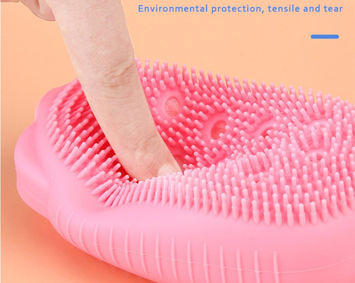 Silicone bath brush, bubble design, super soft.