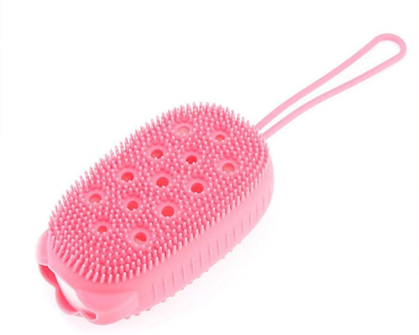 Bubble bath scrubber, super soft silicone body brush.