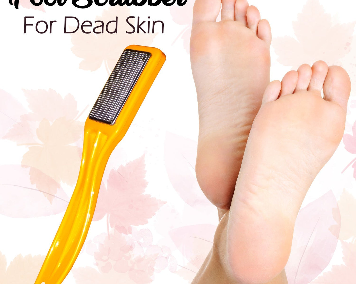 Scrubber with textured surface for foot care