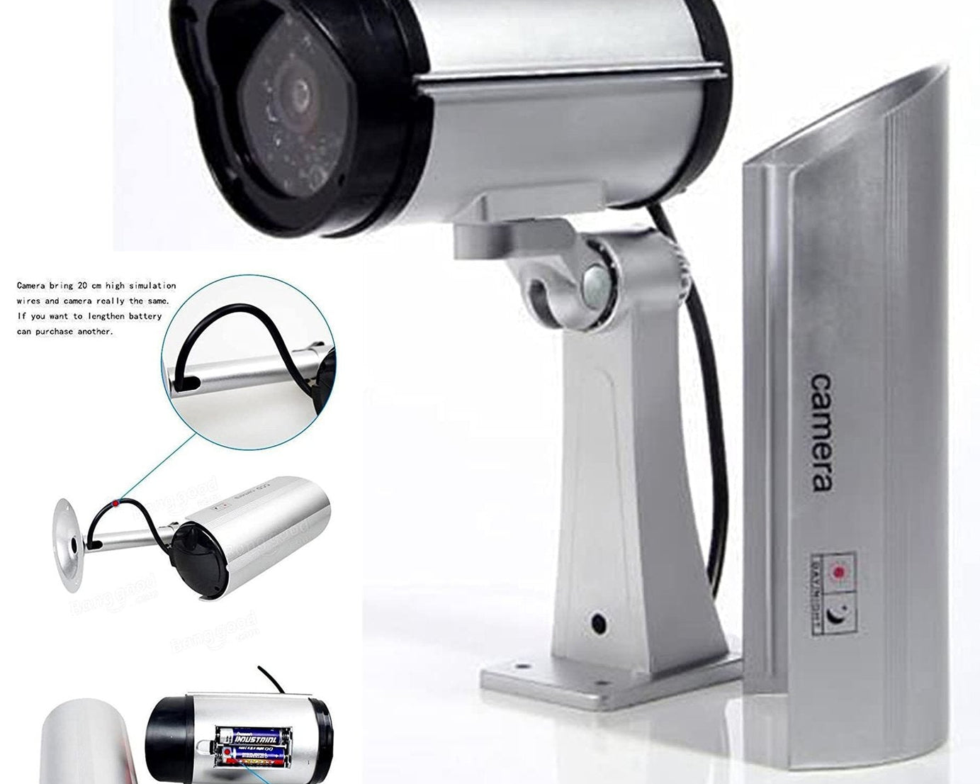 Wireless Security CCTV False Outdoor Fake Dummy Piece IR Camera