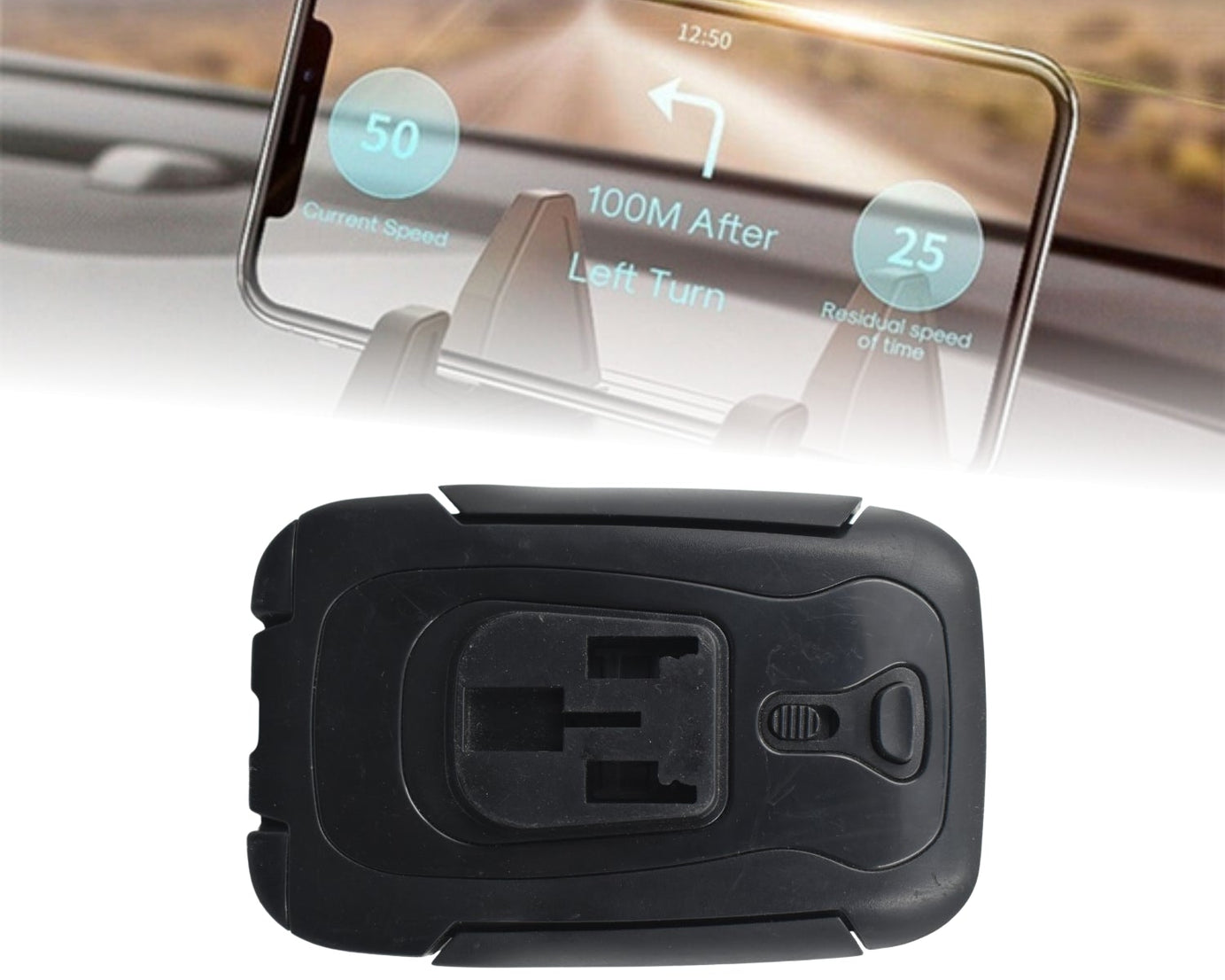 Car-vent holder for easy phone access