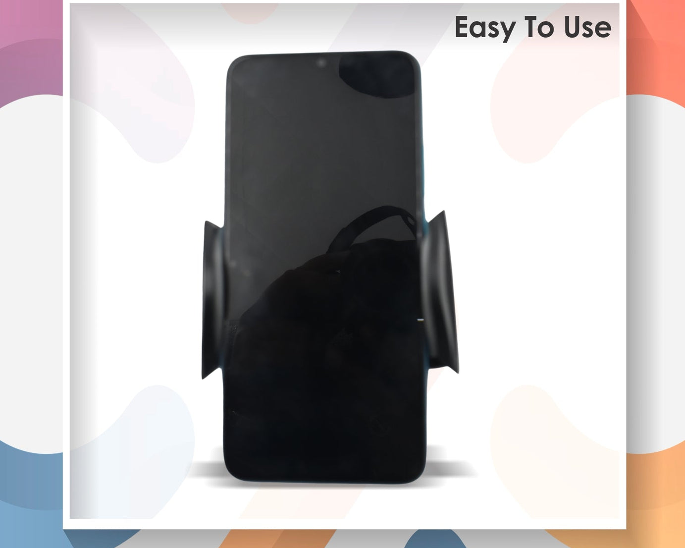 Car-vent phone holder with adjustable grip