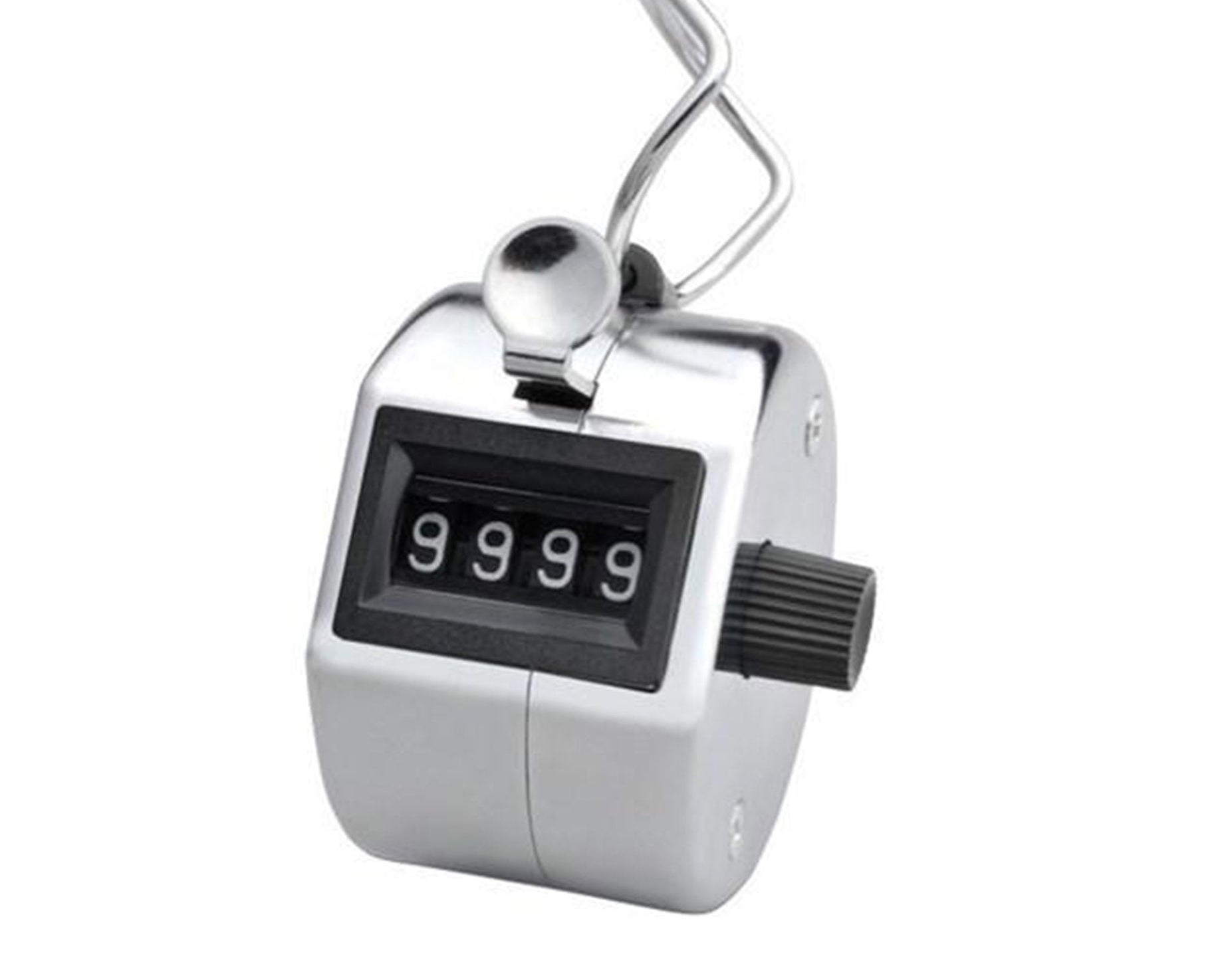 Clicker counter with four-digit display for counting