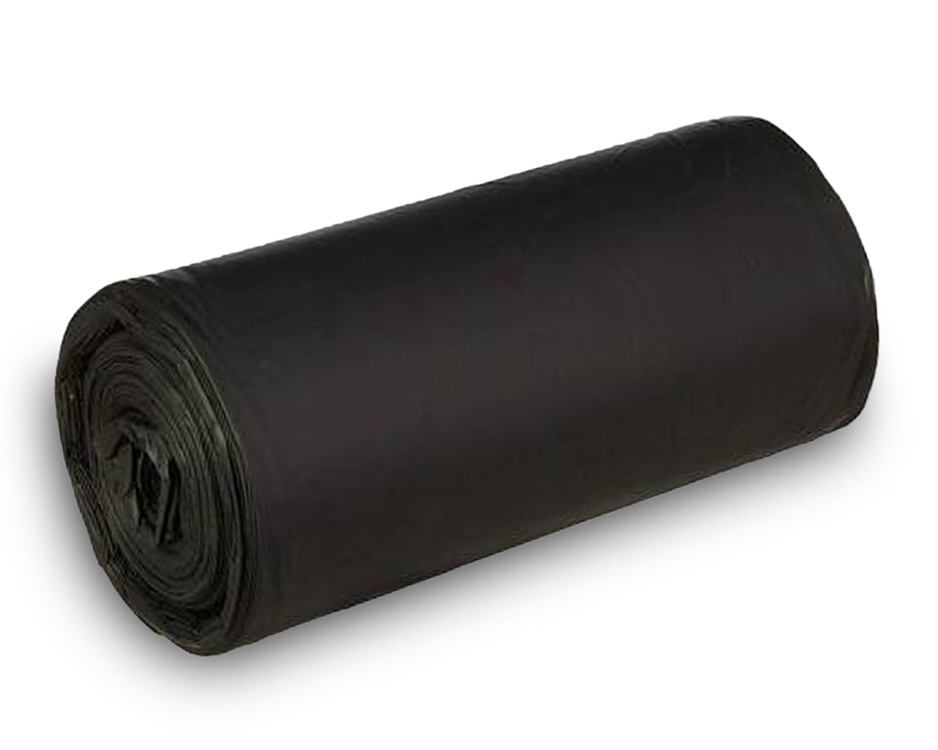 Large black garbage bags, size 30 x 50 cm, packed in rolls.