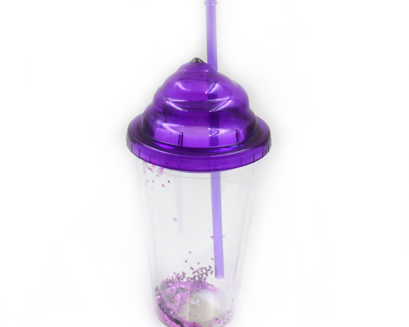 High Quality Plastic Creative Cold Drink Cup / Tumble, Reusable Tea Coffee Tumbler with Lid and Straw, Double Wall Plastic Drinking Sport Bottle, Travel Tumbler (1 Pc / Mix Color)