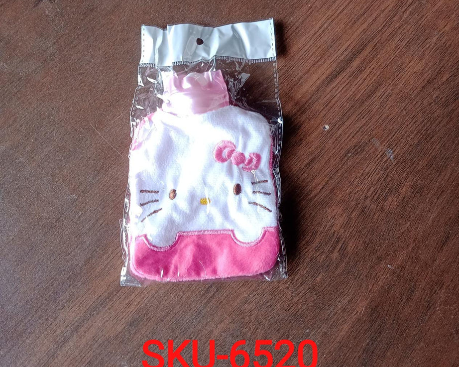 6520 Pink Hello Kitty small Hot Water Bag with Cover for Pain Relief, Neck, Shoulder Pain and Hand, Feet Warmer, Menstrual Cramps.