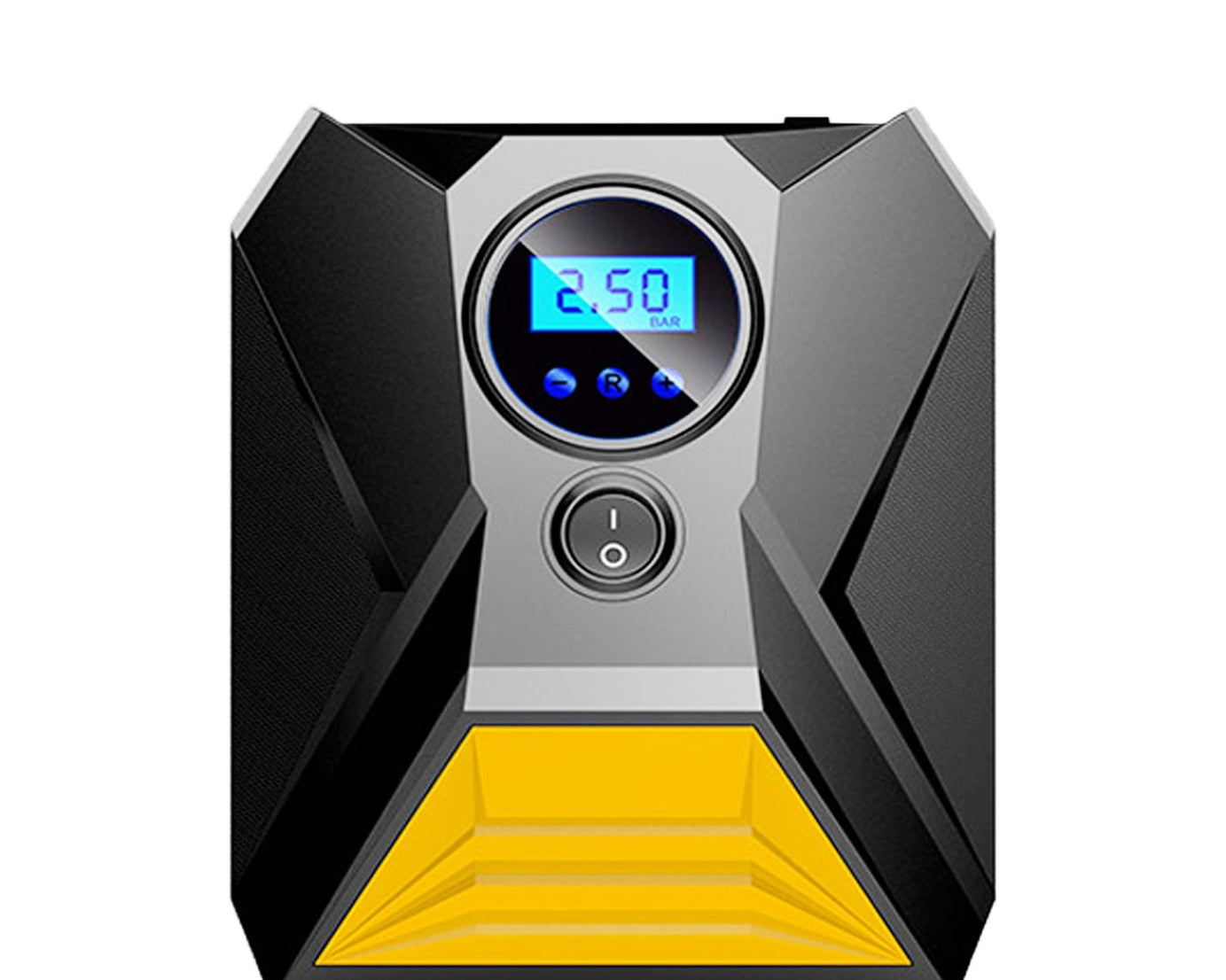 Compact digital air compressor pump for vehicle tires