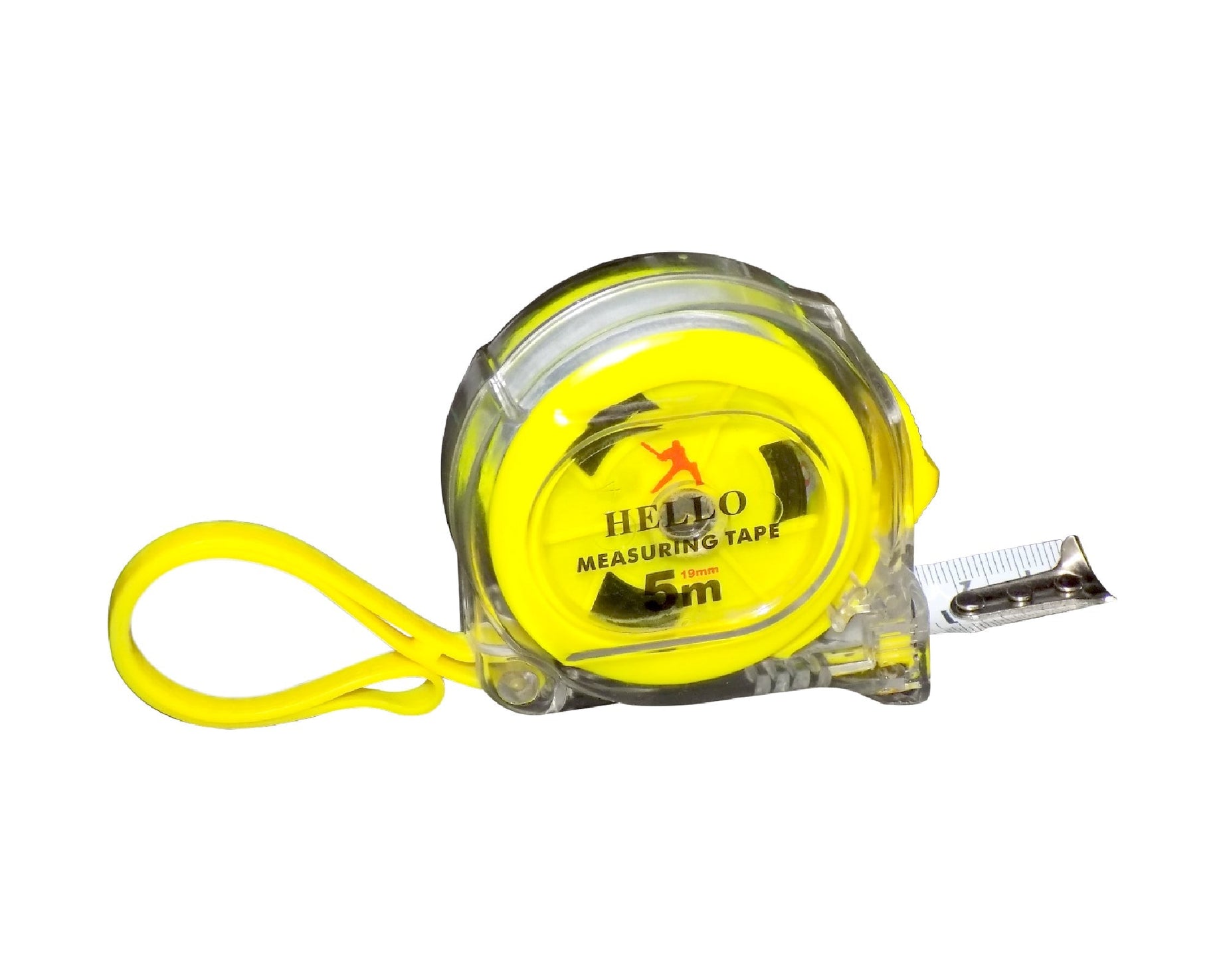 Measuring tape with 5-meter length and sturdy casing