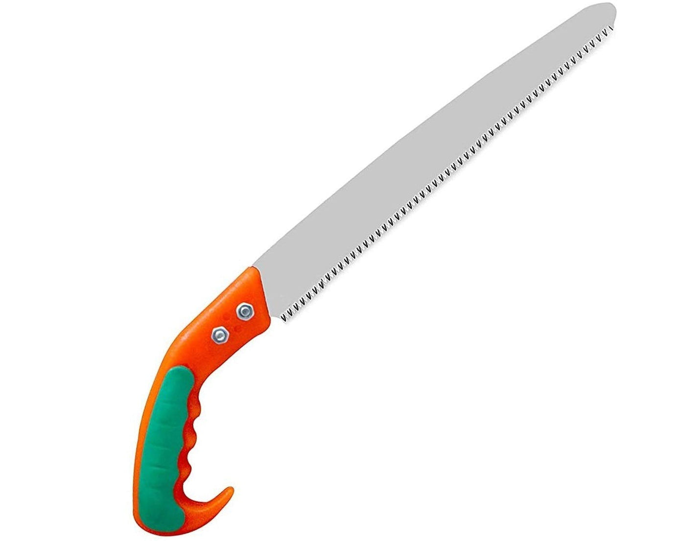 Saw with protective cover.