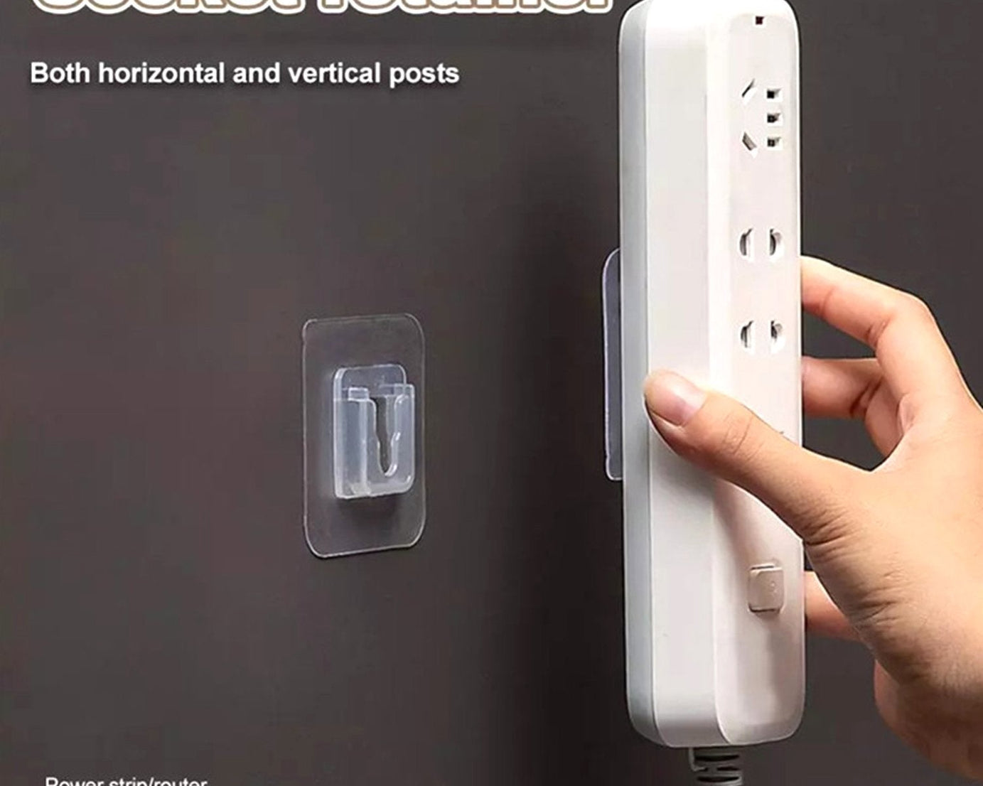 Plastic adhesive hooks