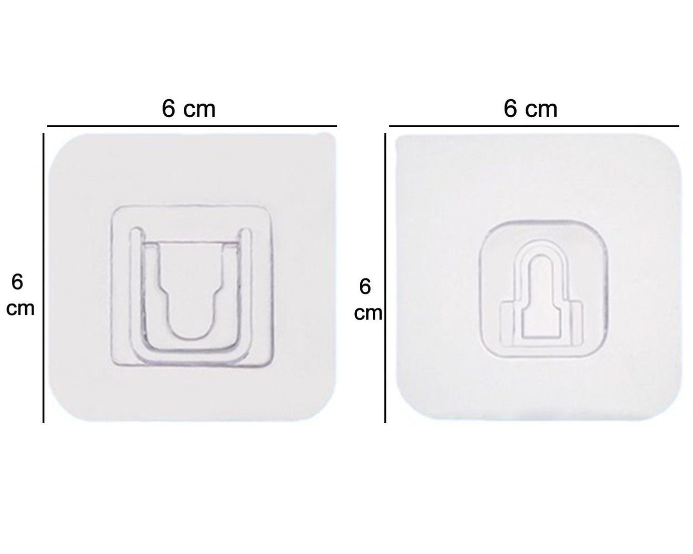 Heavy duty adhesive hooks, 20-pack, suitable for various hanging needs.