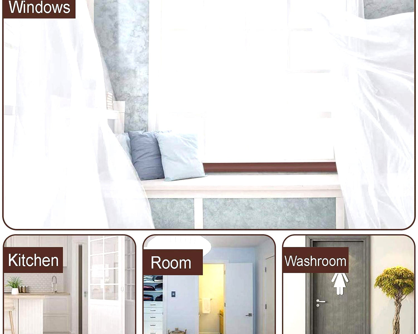 Twin draft stopper for doors and windows, energy saving