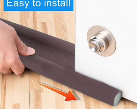 Draft protector for reducing energy loss from doors and windows