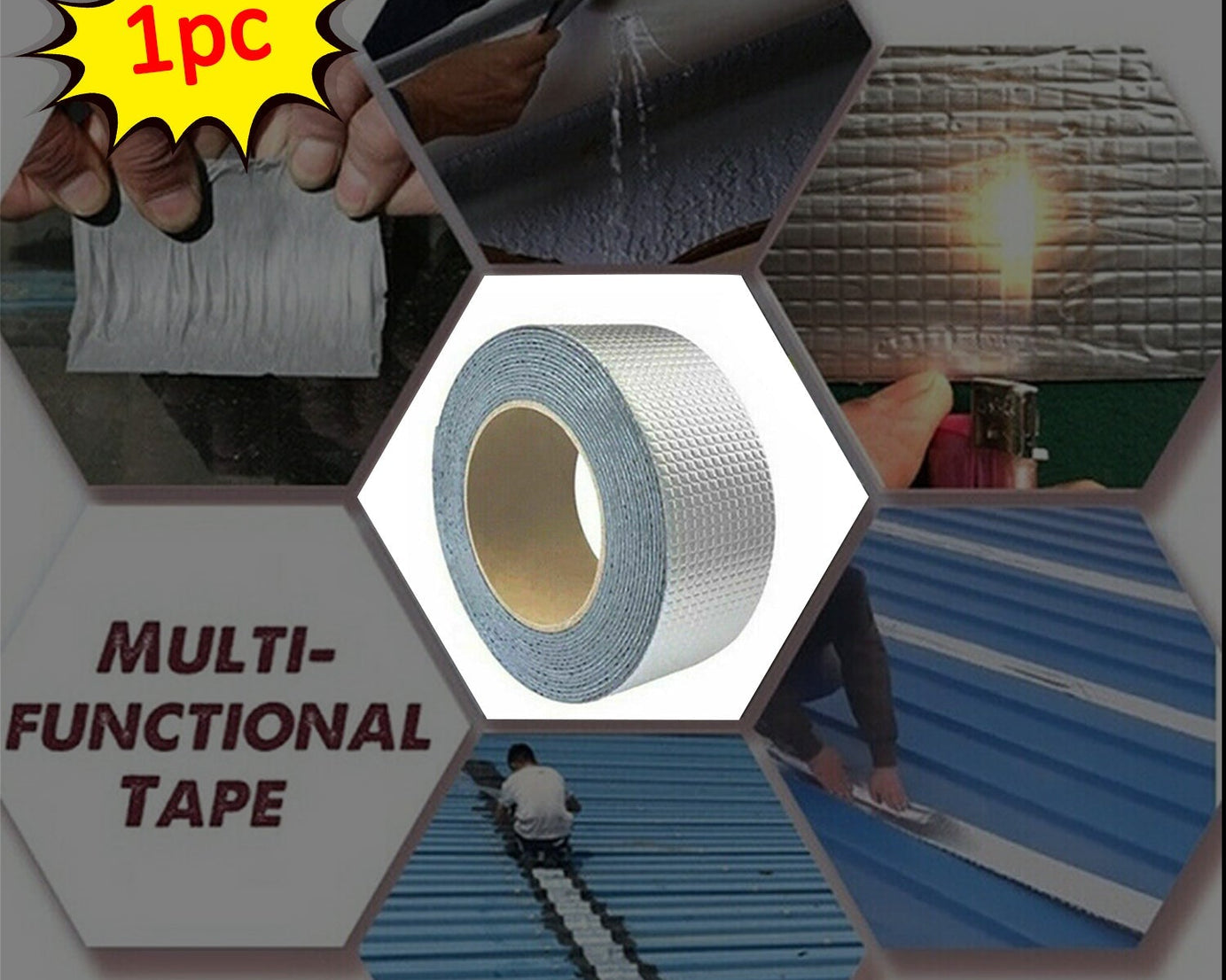 Durable aluminium foil tape for high-temp applications