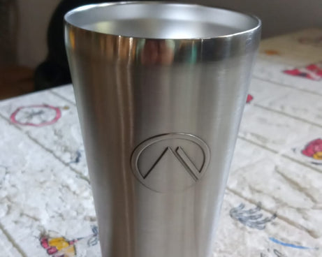 Stainless Steel Vacuum Insulated Travel Mug/ Glass Reusable Water Glass/Serving Unbreakable Drinking Glasses Plain Design for Everyday Use Drinks Water, Tea Mug, Outdoor, Home, Office (1 Pc)