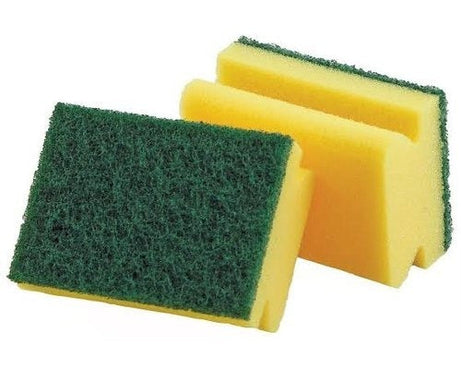 2 in 1 scrub sponge, effective for kitchen and sink cleaning