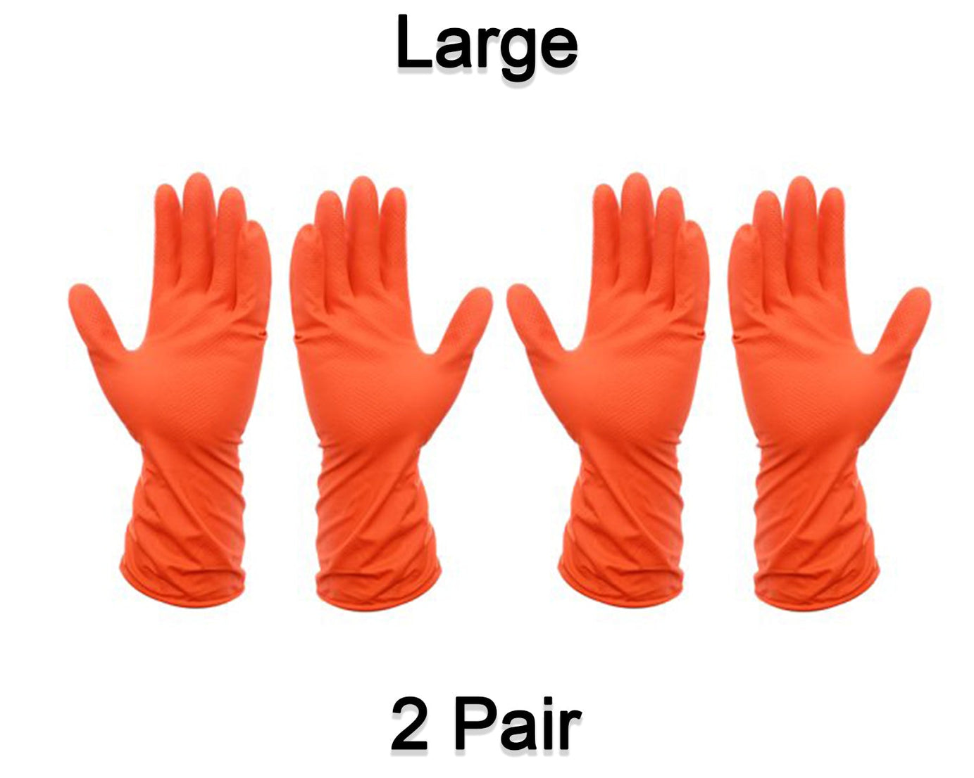 Orange gloves for washing and general use