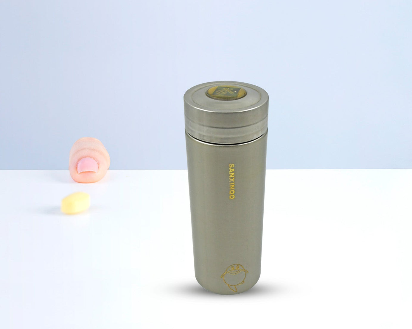 12517 Vacuum Insulated Stainless Steel Flask, Water Beverage Travel Bottle, BPA Free, Leakproof, Portable For office/Gym/School (1 Pc)