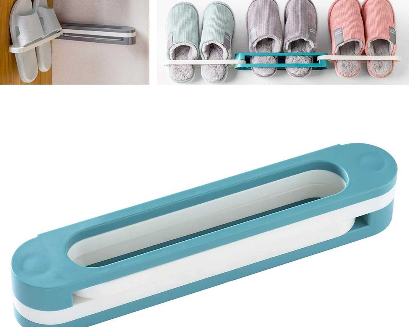 Multifunction Folding Slippers / Shoes Hanger Organizer Rack