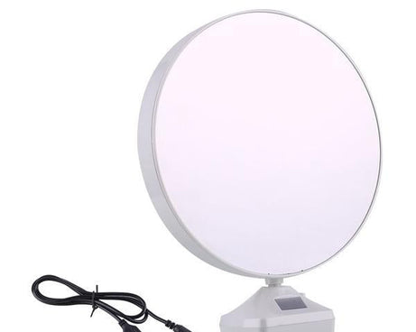 Plastic 2 in 1 Mirror Come Photo Frame with Led Light