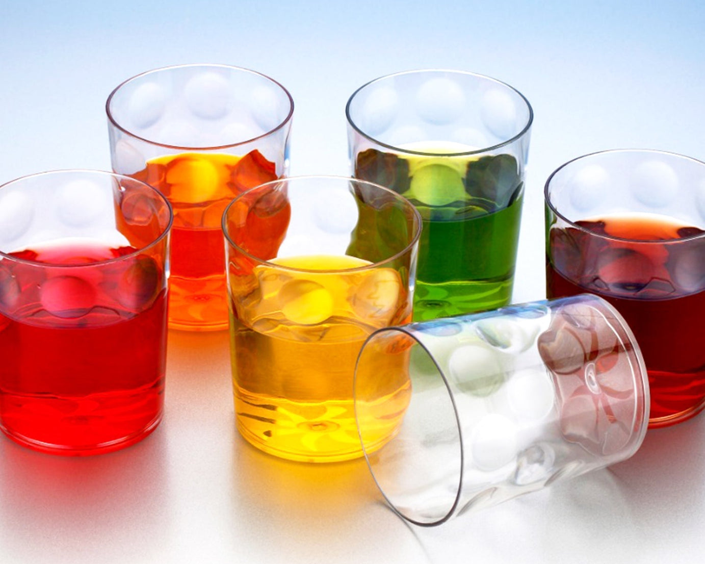 Unbreakable plastic glasses set of 6