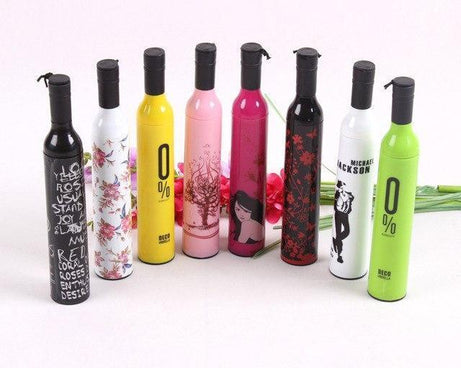 Pocket Folding Wine Bottle Umbrella