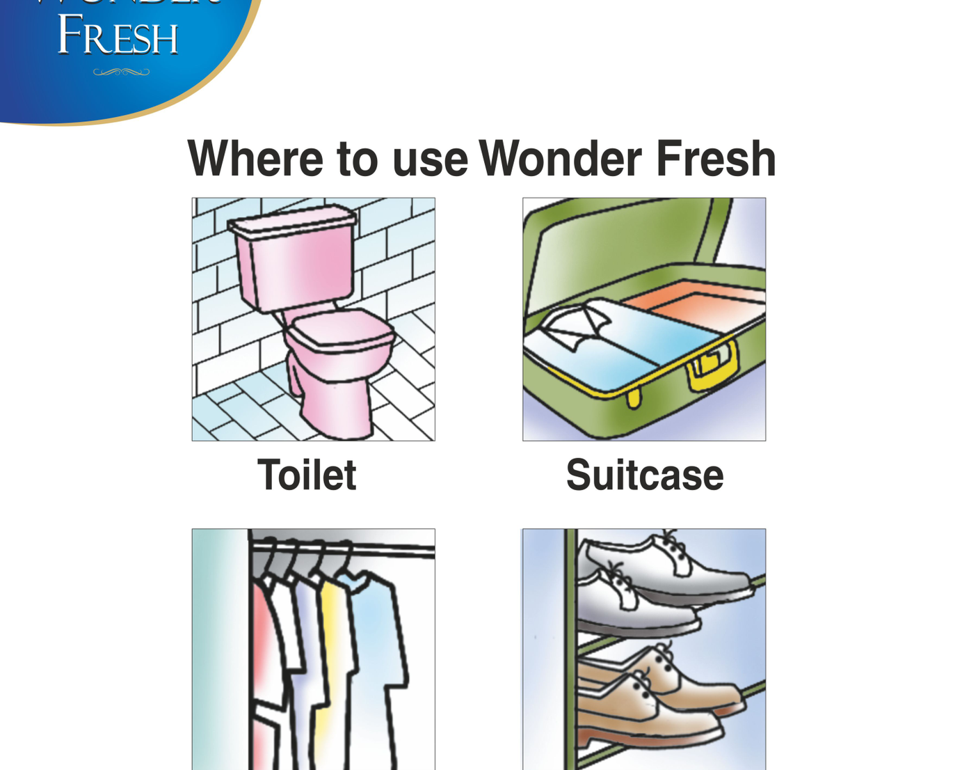 50 grams of air freshener blocks for keeping rooms fresh.