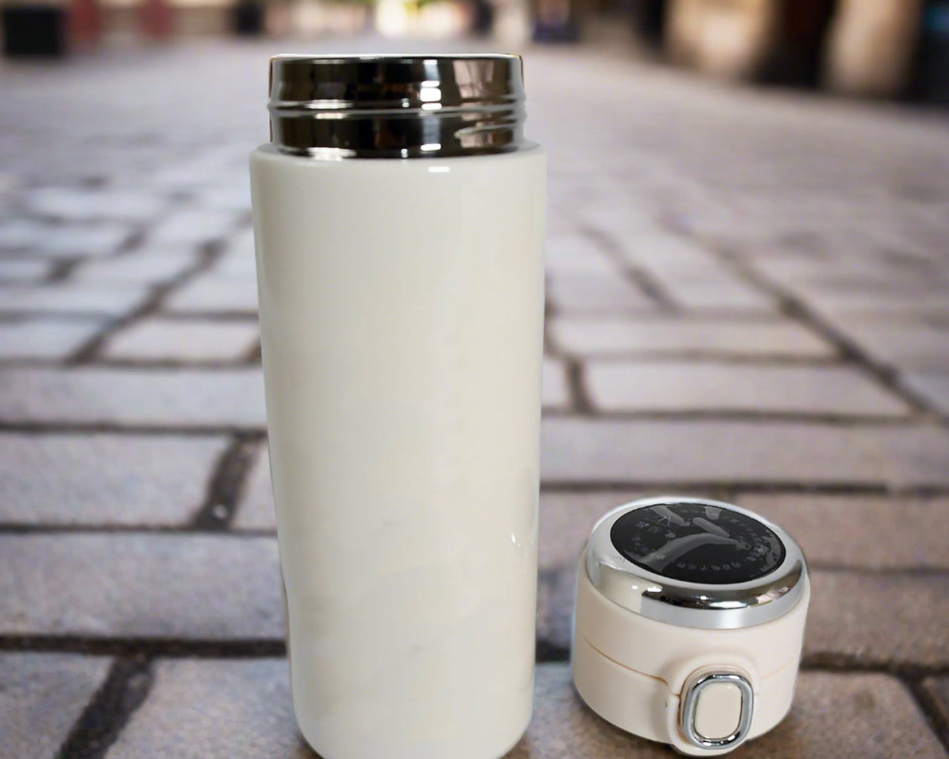 Smart Vacuum Insulated Water Bottle with LED Temperature Display, Cold & Hot | Leak Proof | Office Bottle | Gym | Home | Kitchen | Hiking | Trekking | Travel Bottle  (Mix Color & Design / 420 ML)