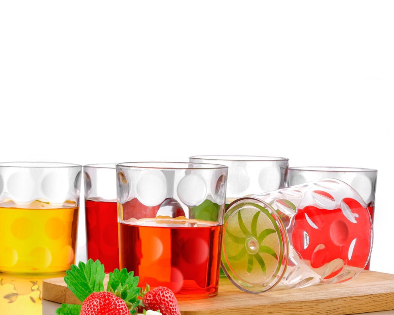Multi-purpose unbreakable drinking glasses