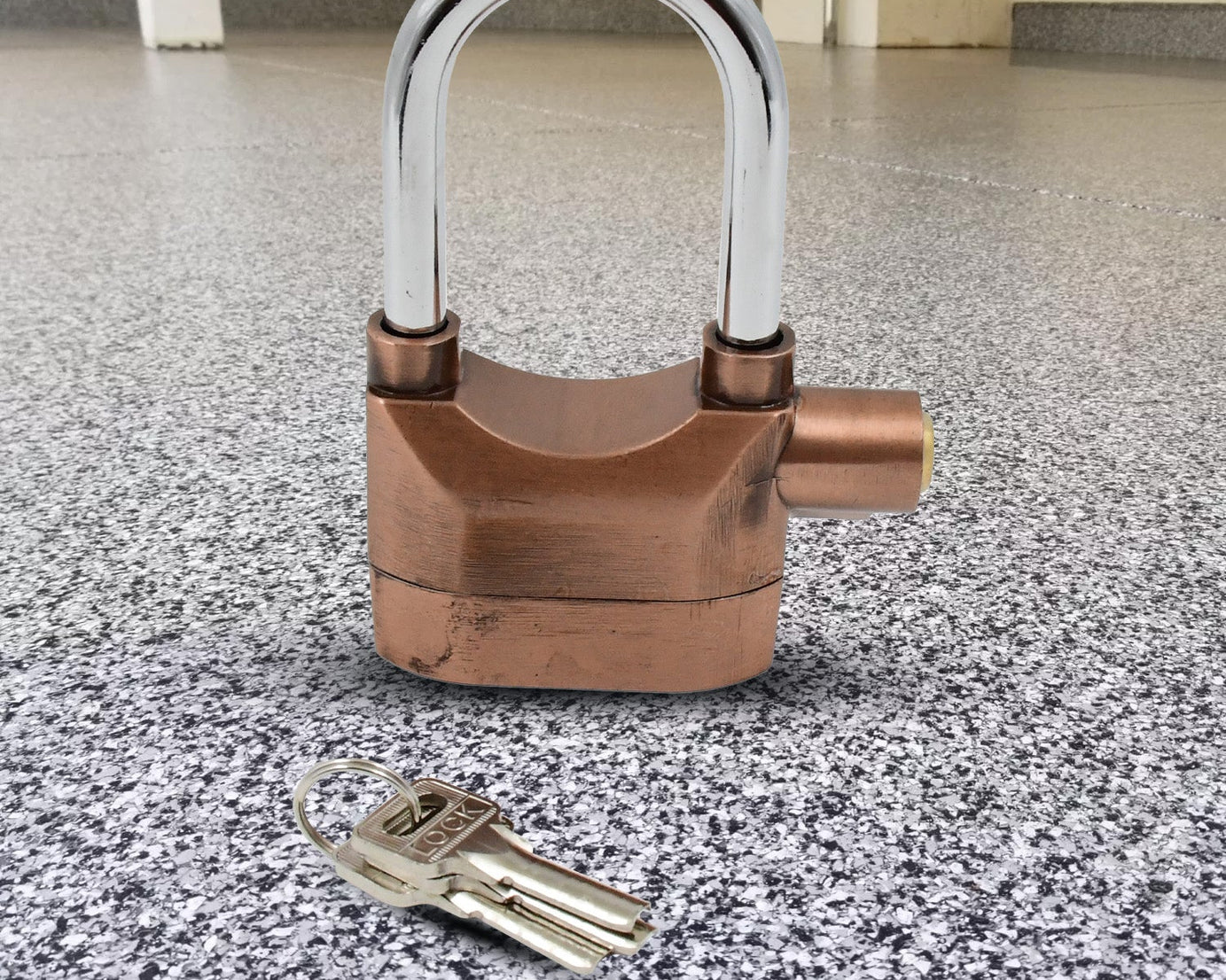 Security Alarm Metallic Lock System with 3 Keys (1 Set / Mix Color)