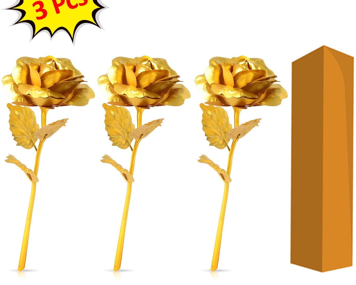 Decorative golden rose