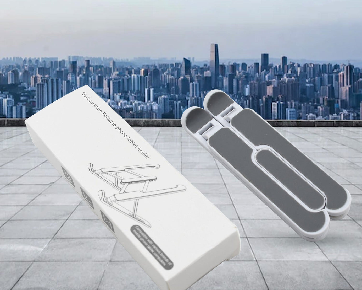 ADJUSTABLE TABLET STAND HOLDER WITH BUILT-IN FOLDABLE LEGS AND HIGH QUALITY FIBRE