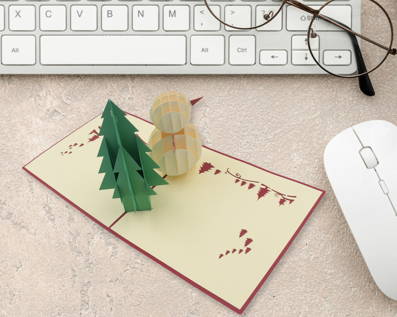 3D Pop-Up Greeting Card (1 Pc): Birthday, Love, Christmas
